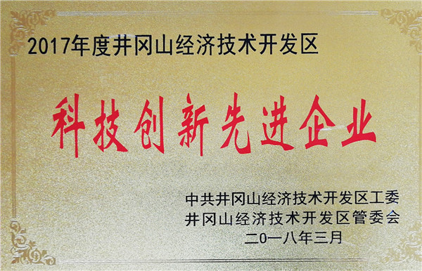 2017科技創(chuàng)新先進企業(yè)